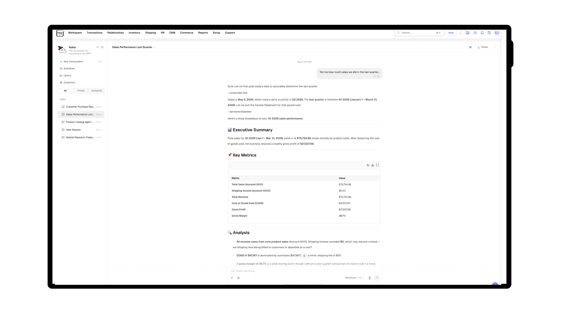 Finance Report Agent