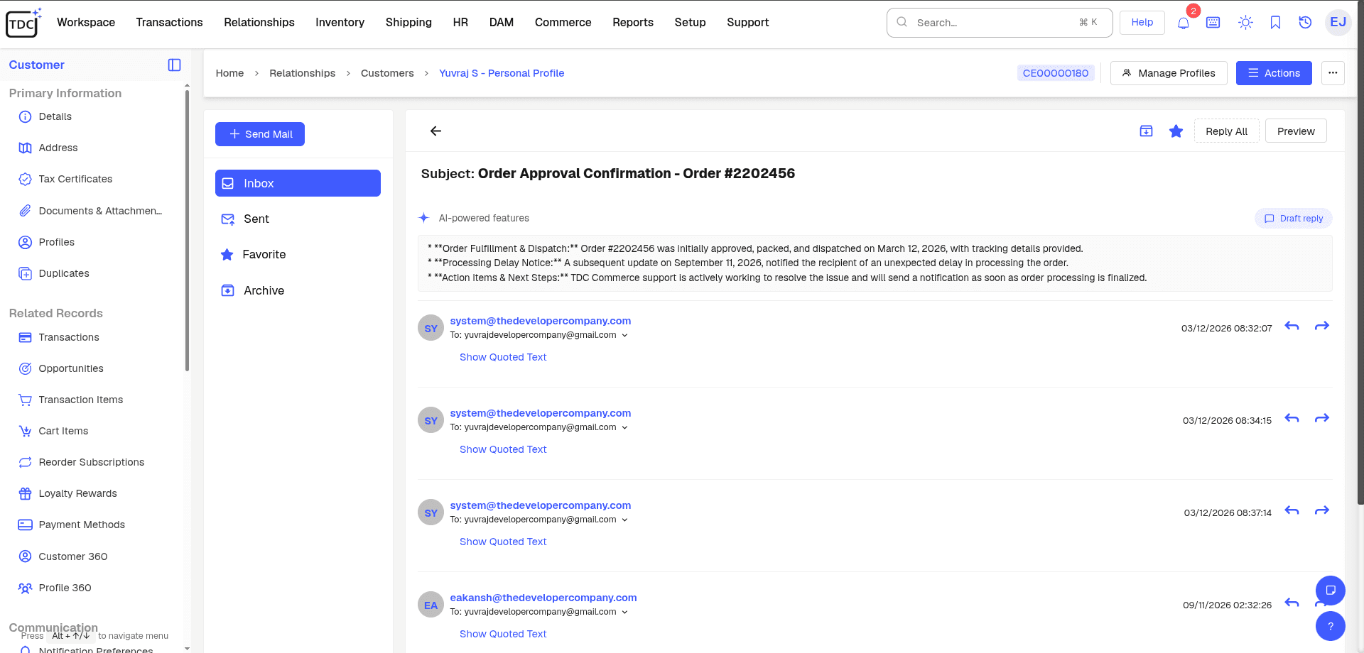 Email Summarization AI